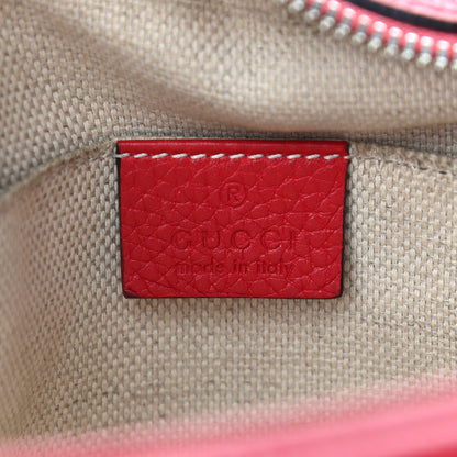 Gucci Pebbled Calfskin Small Soho Disco Bag Tabasco Red 6 of 14