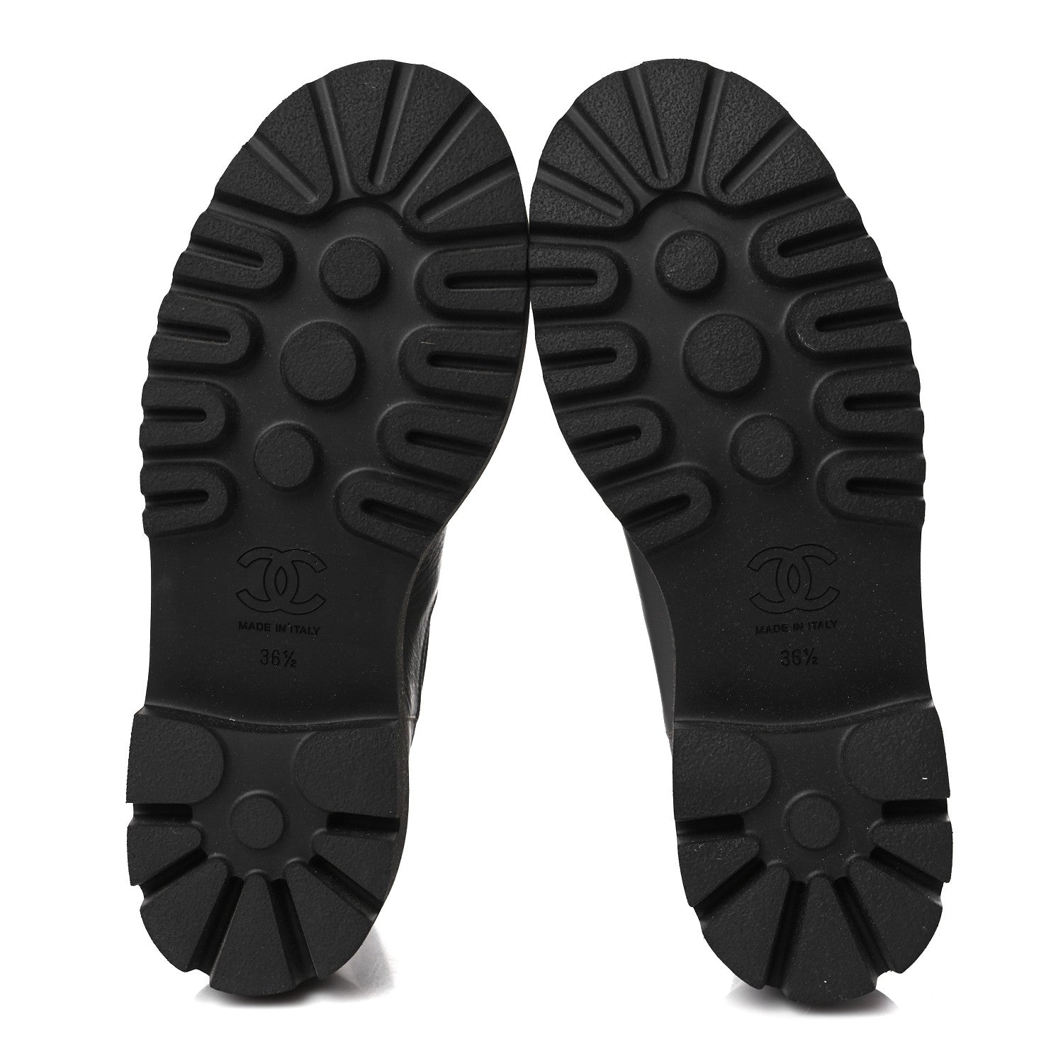 Chanel Crumpled Calfskin Patent Cap Toe Short Boots 36.5 Dark Grey Black 5 of 9