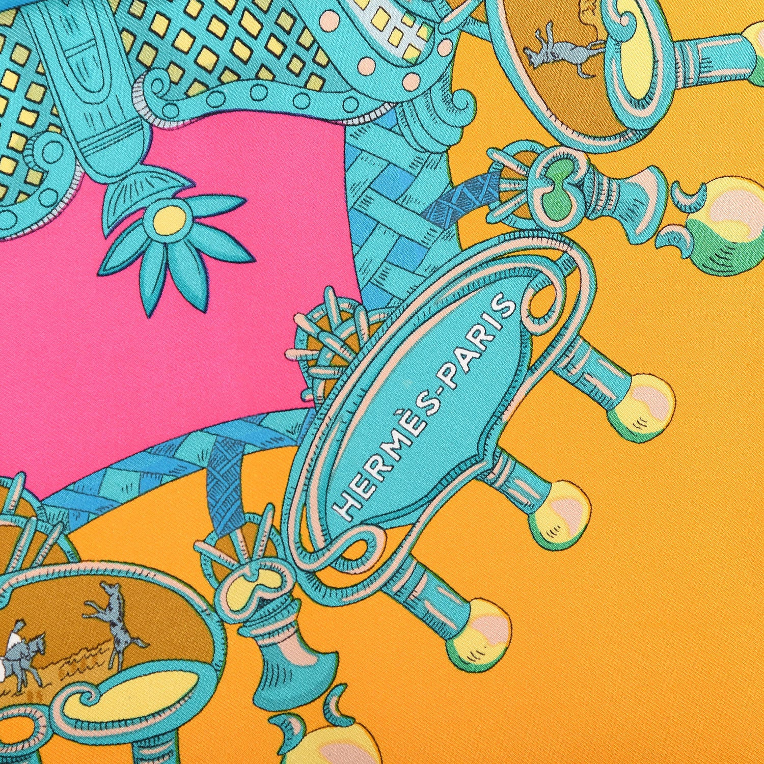 Hermes Silk Tournez Manege Scarf 90 4 of 5