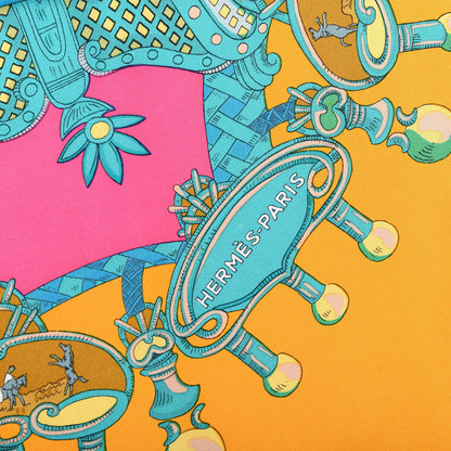 Hermes Silk Tournez Manege Scarf 90 4 of 5