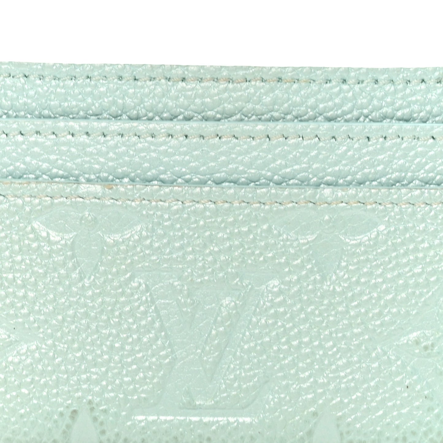 Empreinte Monogram LV Charms Card Holder Pearly Lagoon Turquoise