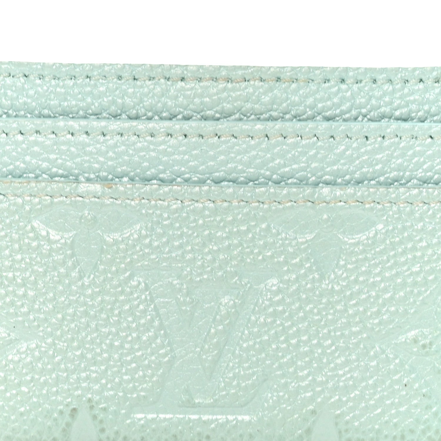 Louis Vuitton Empreinte Monogram LV Charms Card Holder Pearly Lagoon Turquoise 7 of 8