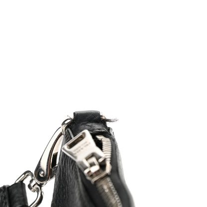 Prada Vitello Daino Zippered Crossbody Bag Black 9 of 9