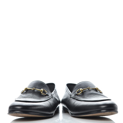 Gucci Lambskin Womens Brixton Horsebit Loafers 38.5 Black 6 of 12