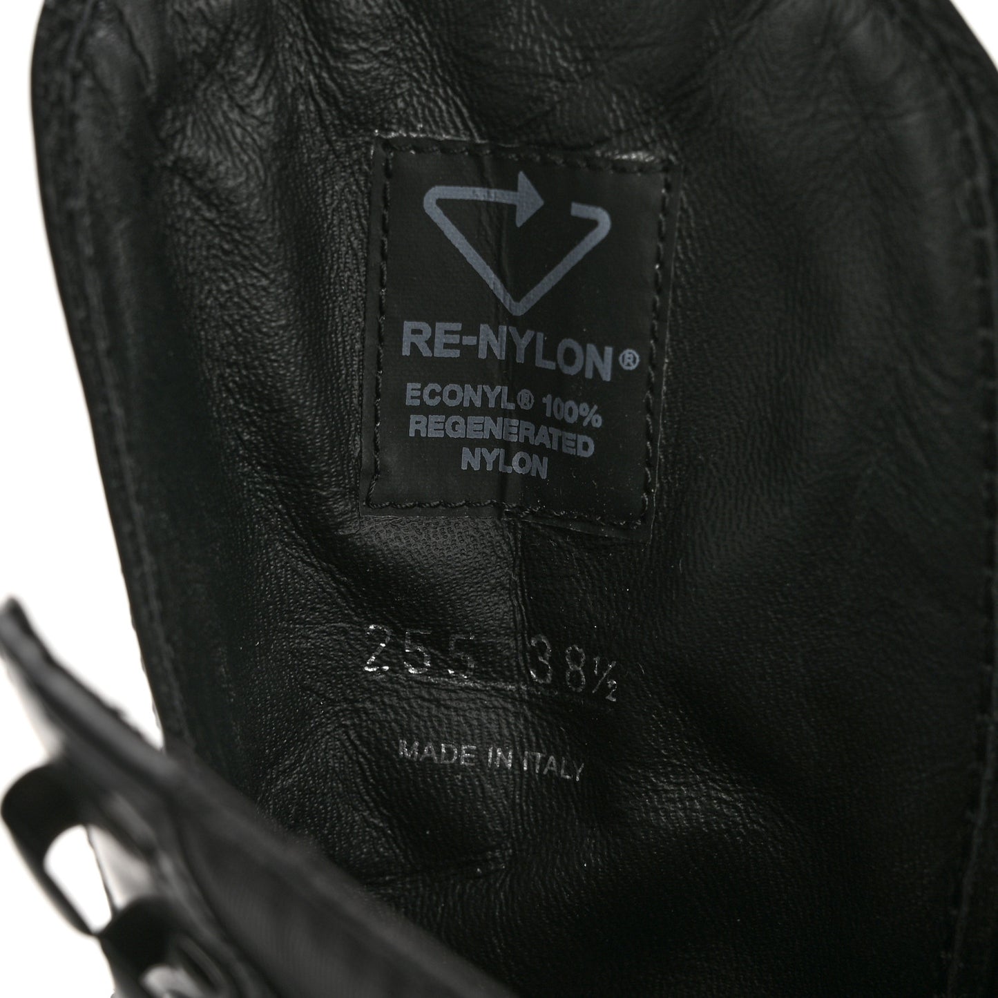 Spazzolato Rois Re-Nylon Metal Triangle Logo Monolith Pouch Pocket 55mm Boots 38.5 Black