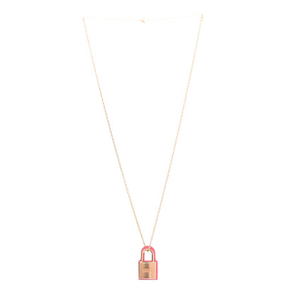Hermes Swift O'Kelly Pendant Necklace Rose Azalee 3 of 7