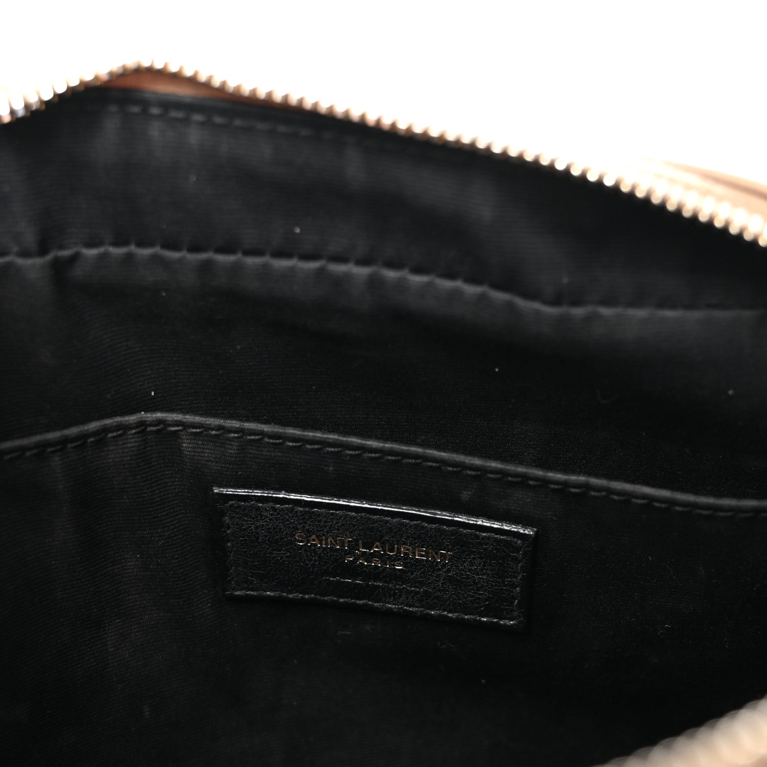 Saint Laurent Calfskin Matelasse Monogram Lou Camera Bag Dark Beige 6 of 9