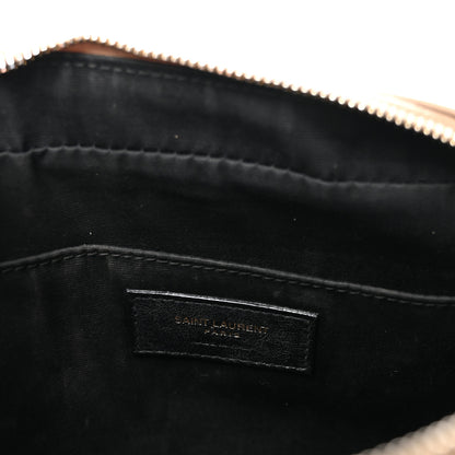 Saint Laurent Calfskin Matelasse Monogram Lou Camera Bag Dark Beige 6 of 9