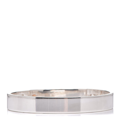 Hermes Sterling Silver 18K Rose Gold PM Collier De Chien Bracelet LG 3 of 5
