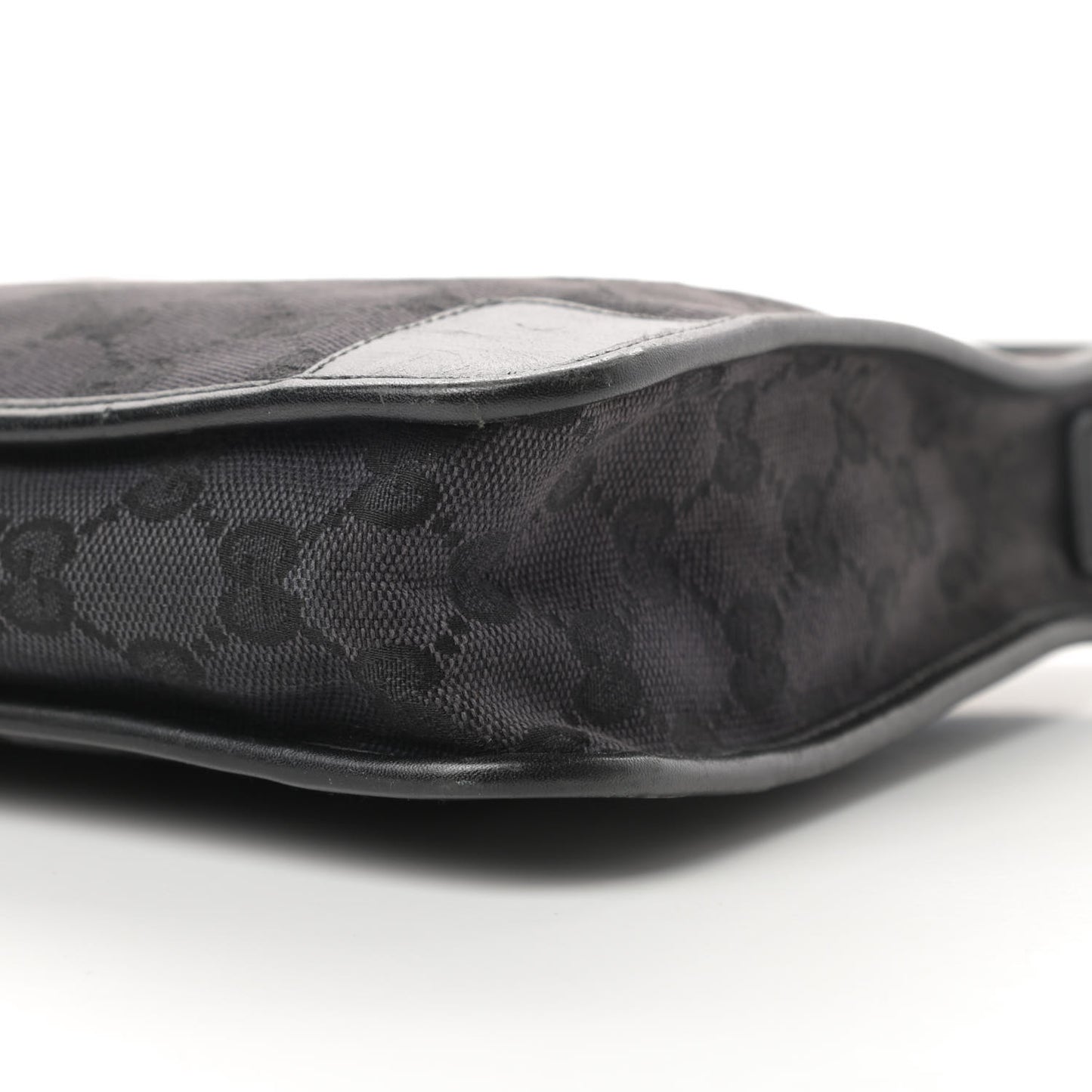 Nylon Monogram Shoulder Bag Black