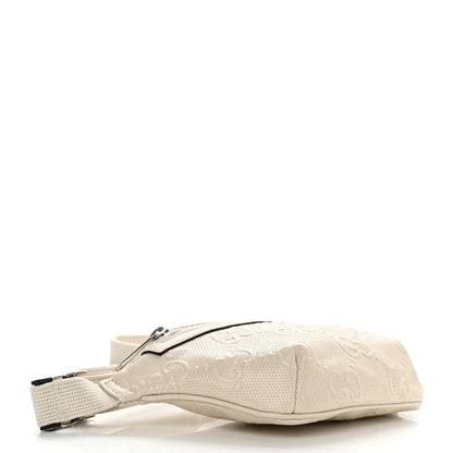 Gucci Calfskin GG Tennis Embossed Belt Bag Mystic White 4 of 10