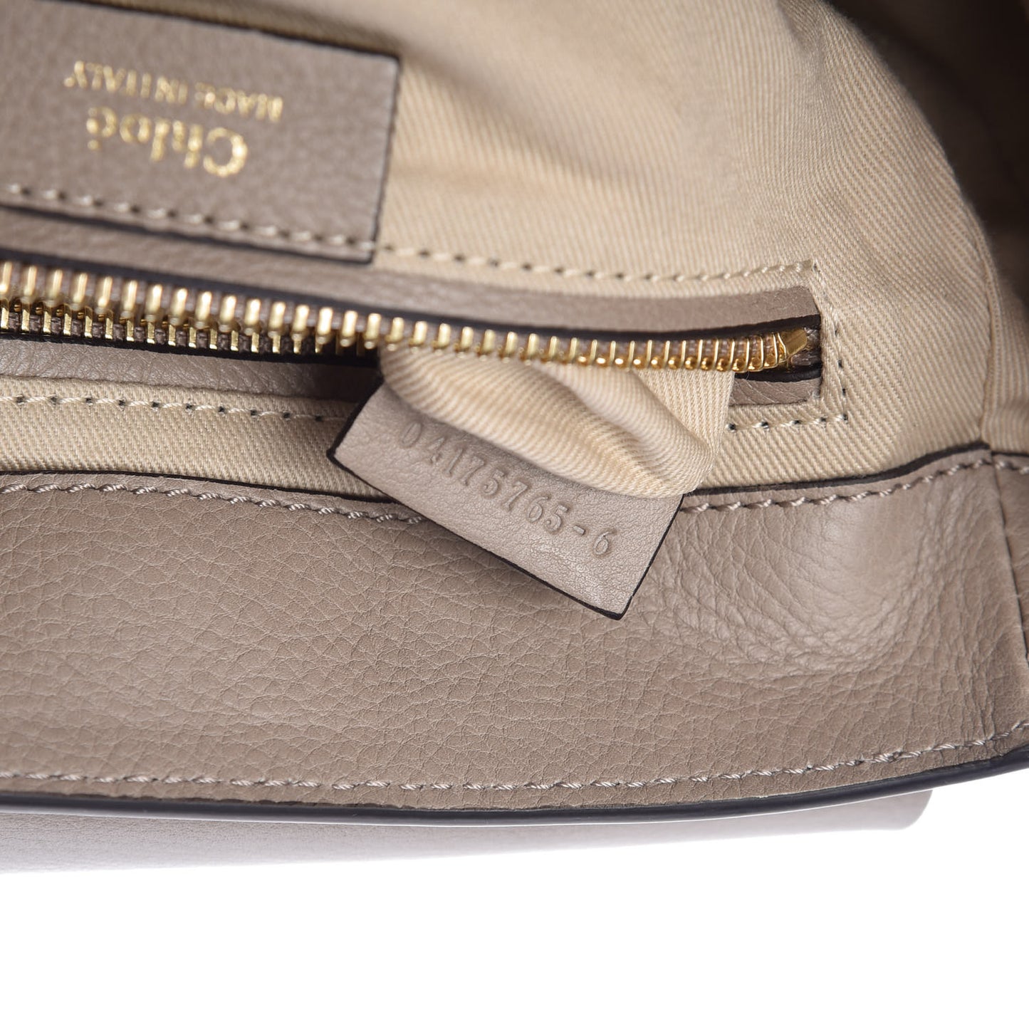 Suede Calfskin Small Faye Backpack Motty Grey