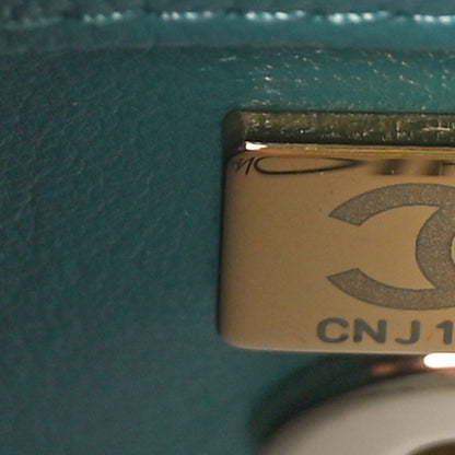 Chanel Caviar Quilted Mini Coco Handle Flap Green 7 of 9
