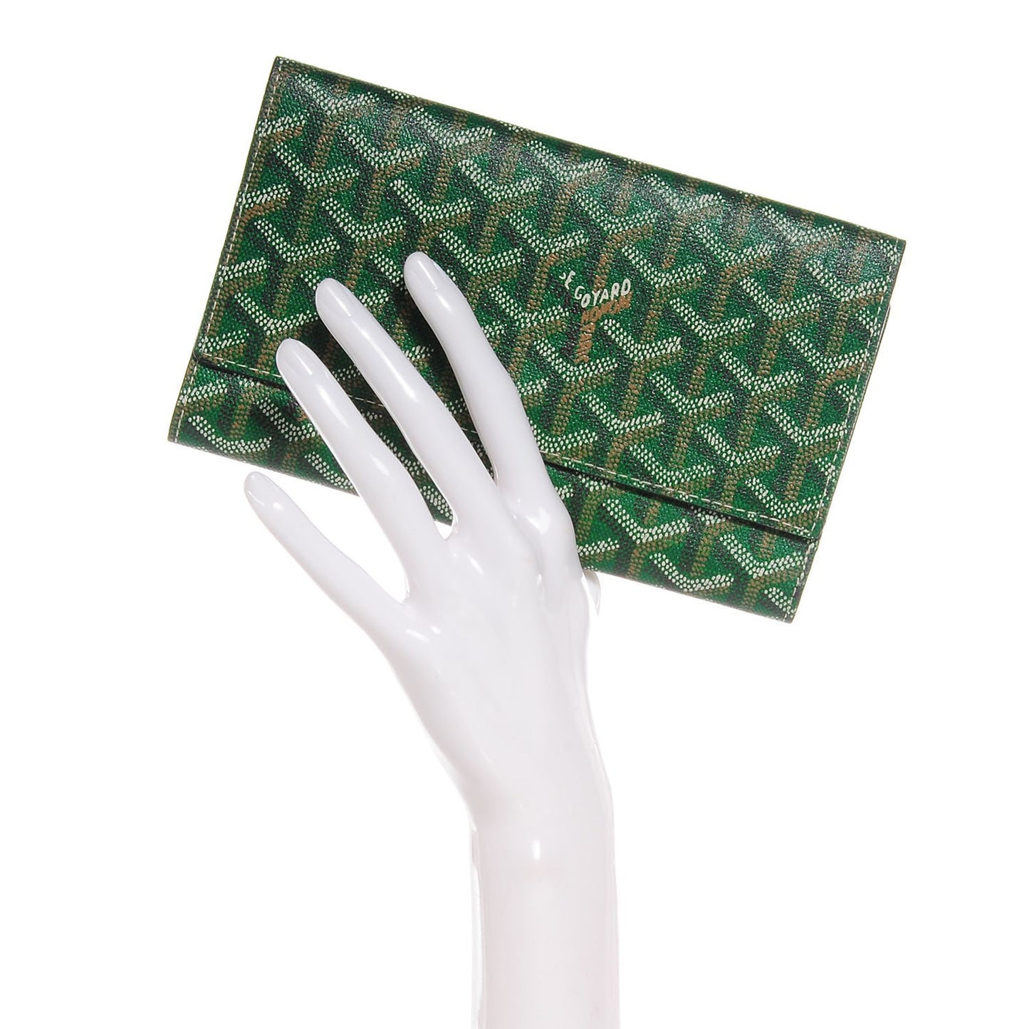 Goyardine Wallet Green