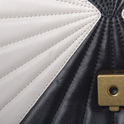 Gucci Calfskin Bamboo Trapuntata Queen Margaret Backpack Mystic White Black 10 of 11