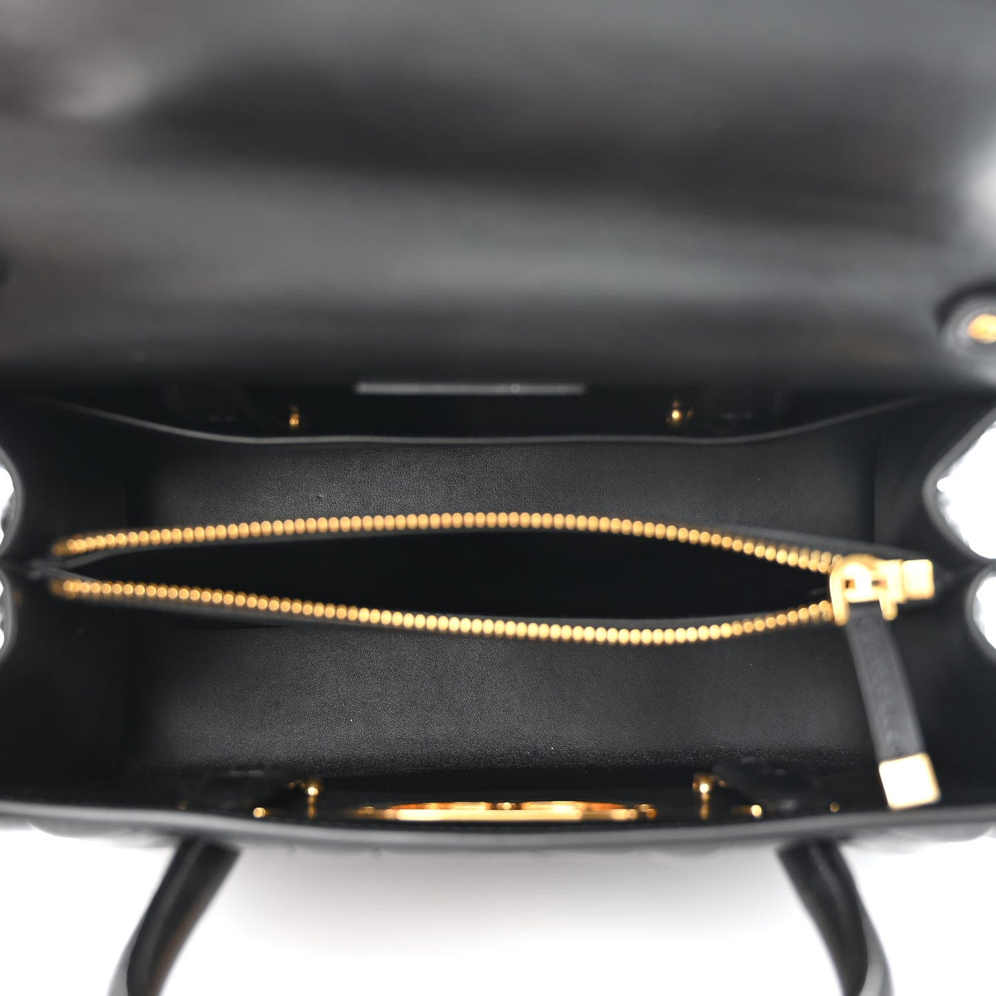 Calfskin Macrocannage Medium St. Honore Tote Black