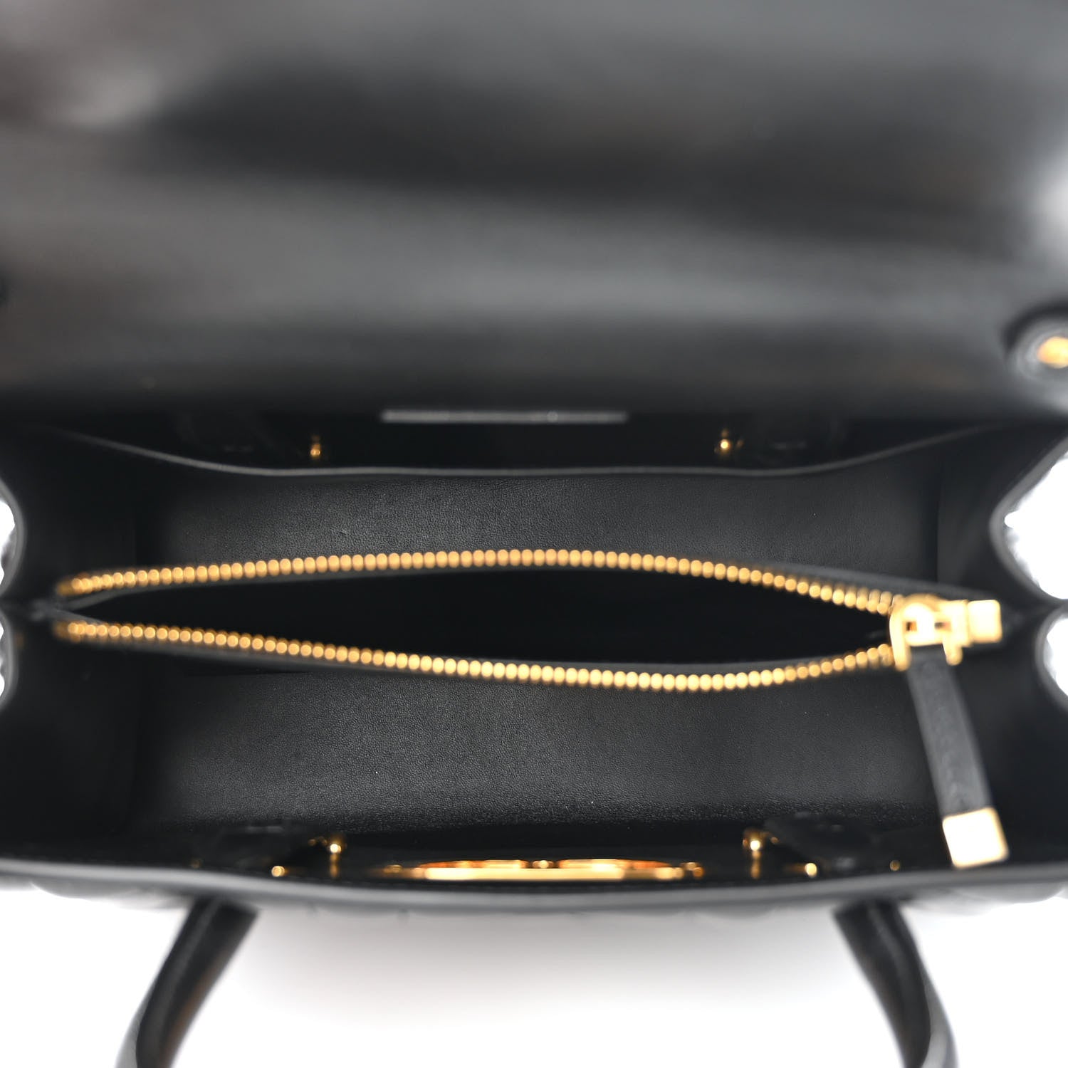 Christian Dior Calfskin Macrocannage Medium St. Honore Tote Black 5 of 13