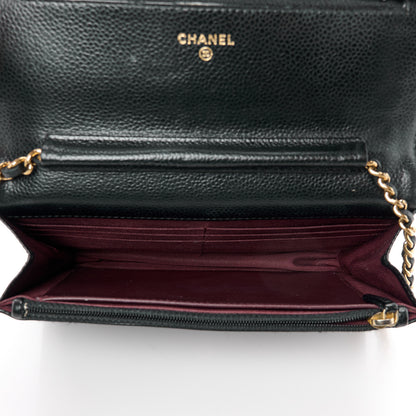 Chanel Caviar Quilted Wallet on Chain WOC Black 5 of 14
