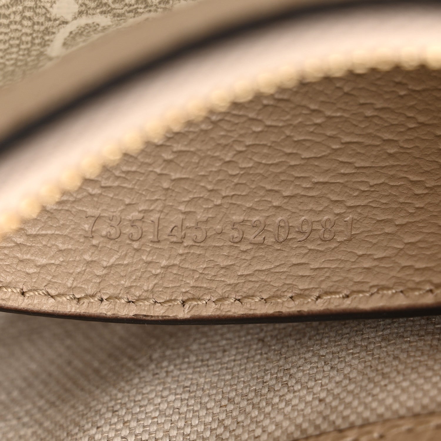 Gucci GG Supreme Monogram Textured Dollar Calfskin Small Ophidia Hobo Beige Mystic White Oatmeal 7 of 11