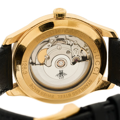 Gucci Stainless Steel Calfskin 40mm G-Timeless Eryx Automatic Watch Gold 4 of 5