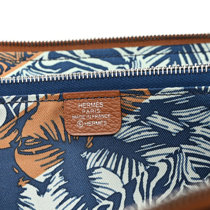 Hermes Evercolor Barenia Silk'In Wallet Gold 6 of 7