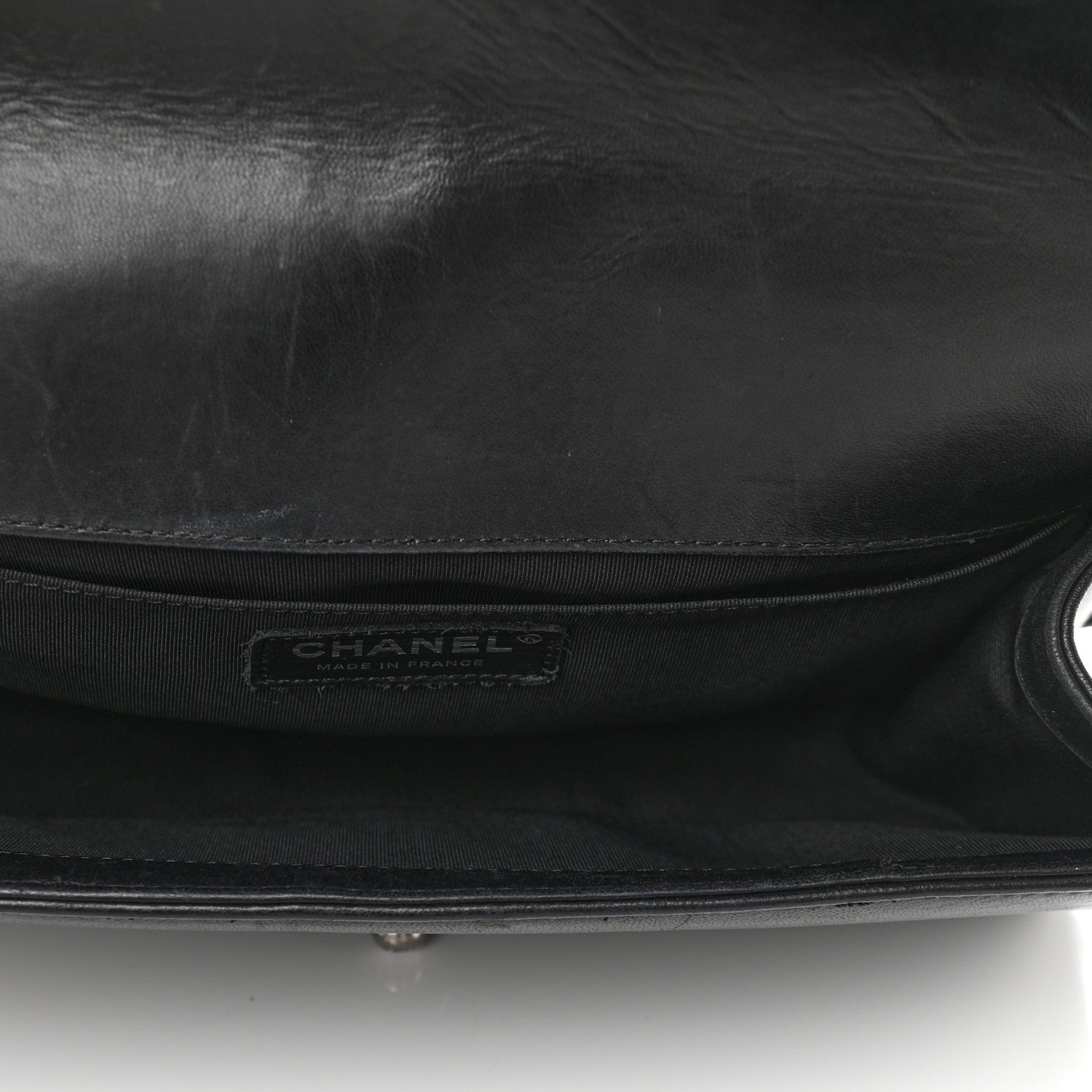 Chanel Lambskin Pleated Medium Boy Flap Black 5 of 12