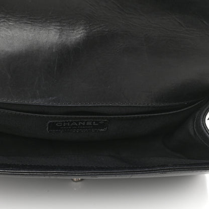 Chanel Lambskin Pleated Medium Boy Flap Black 5 of 12