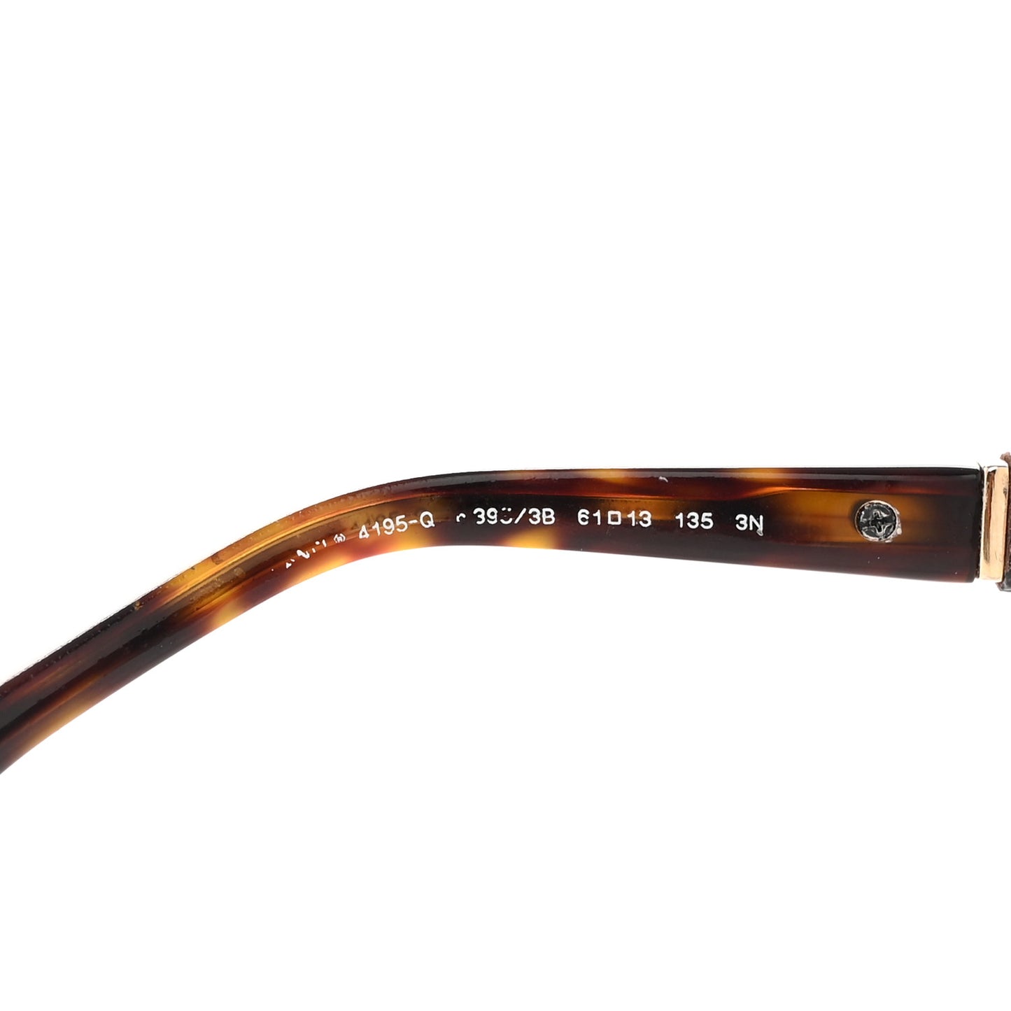 Lambskin Quilted CC Aviator Sunglasses 4195-Q Brown Gold