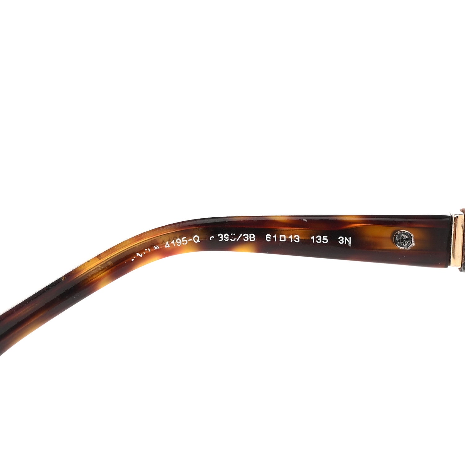 Chanel Lambskin Quilted CC Aviator Sunglasses 4195-Q Brown Gold 6 of 10