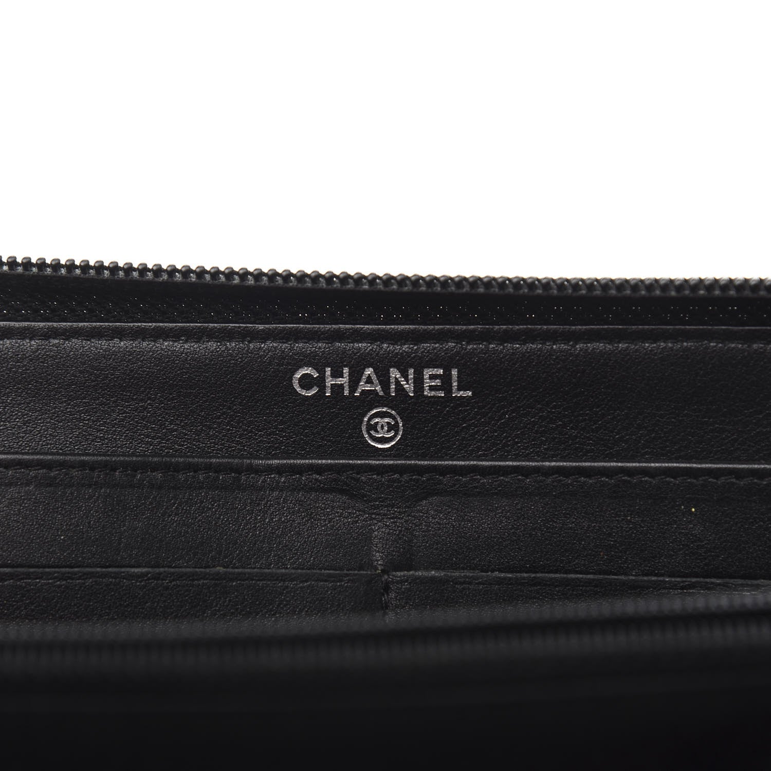 Chanel Caviar Large Timeless CC Zip Around Wallet Black 8 of 10