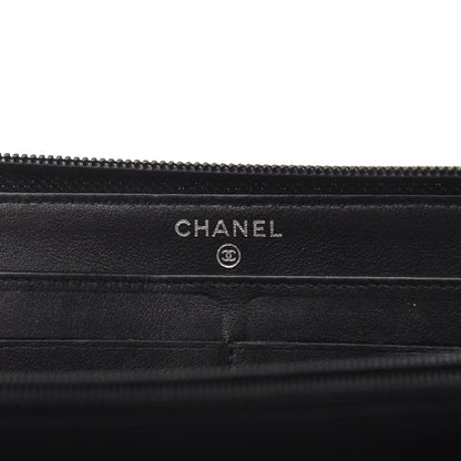 Chanel Caviar Large Timeless CC Zip Around Wallet Black 8 of 10