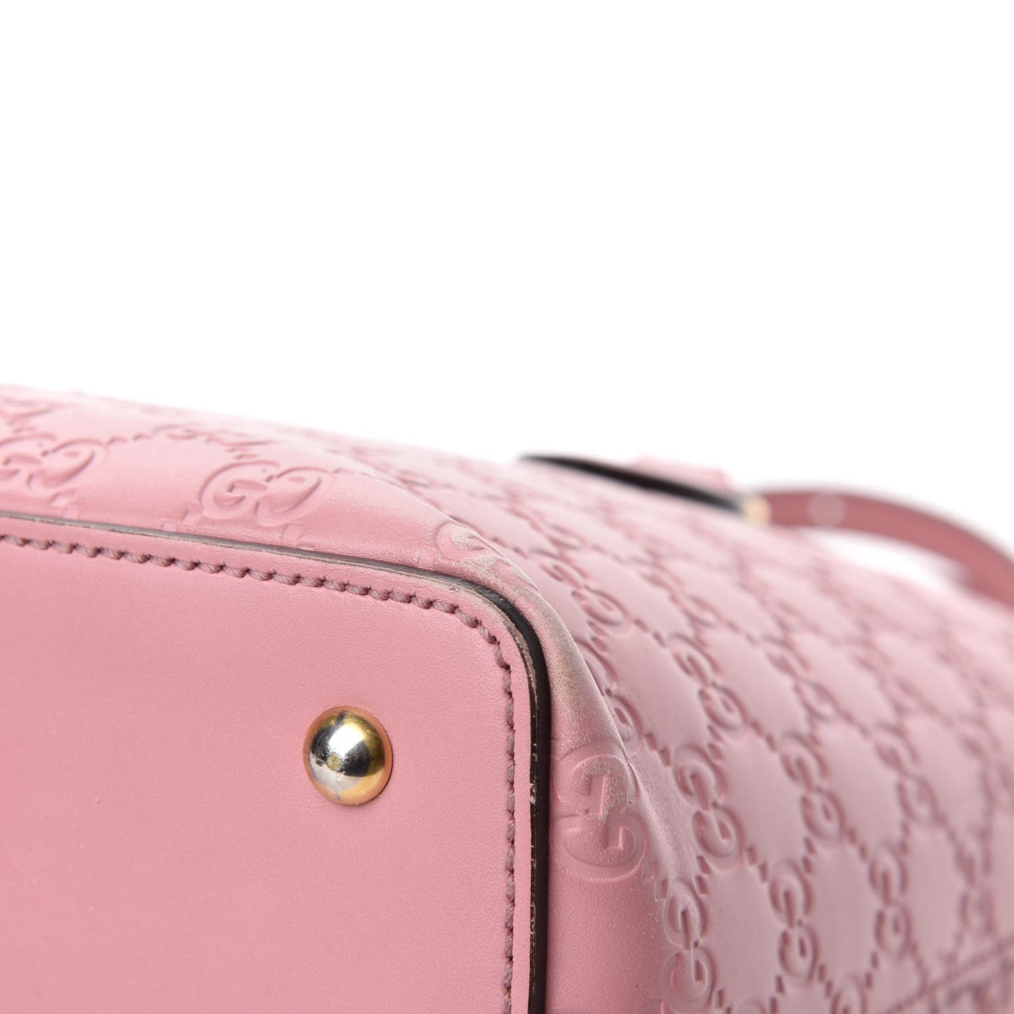 Guccissima Signature Linea A Foldover Tote Rose Baby Candy
