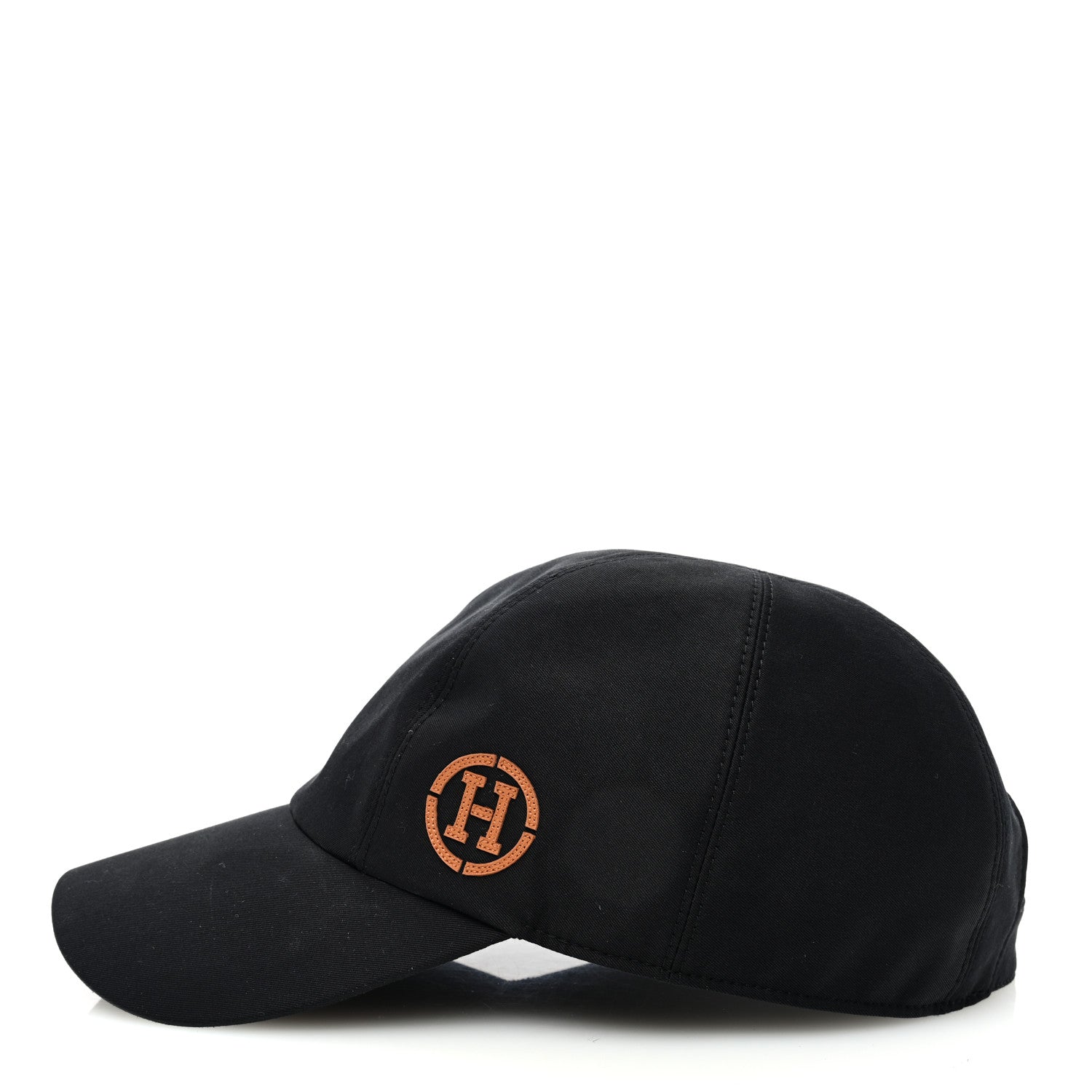 Hermes Cotton Miles H Circle Hat 59 Black 5 of 10