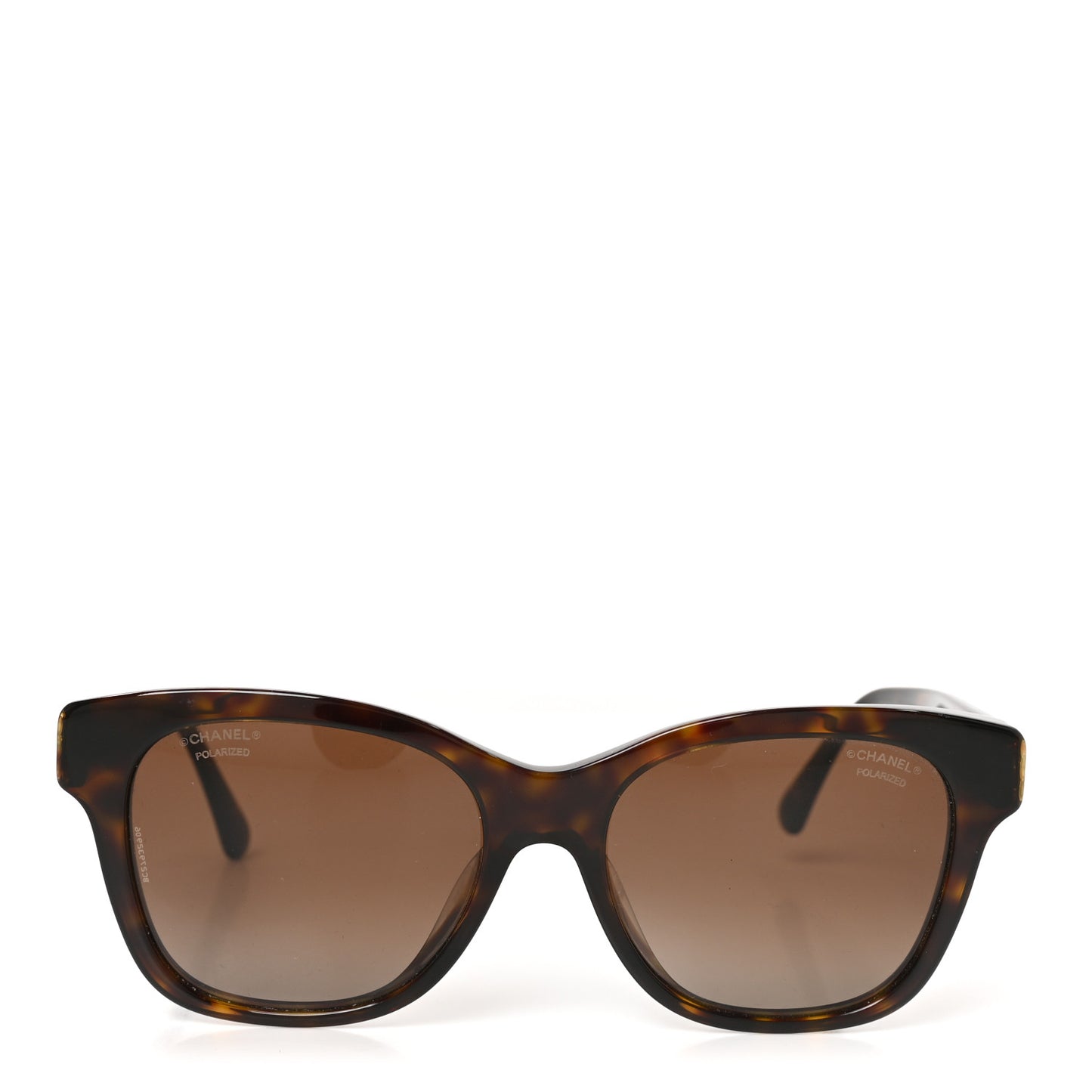 Acetate Polarized Pearl CC Square Sunglasses 5482-H-A Dark Tortoise