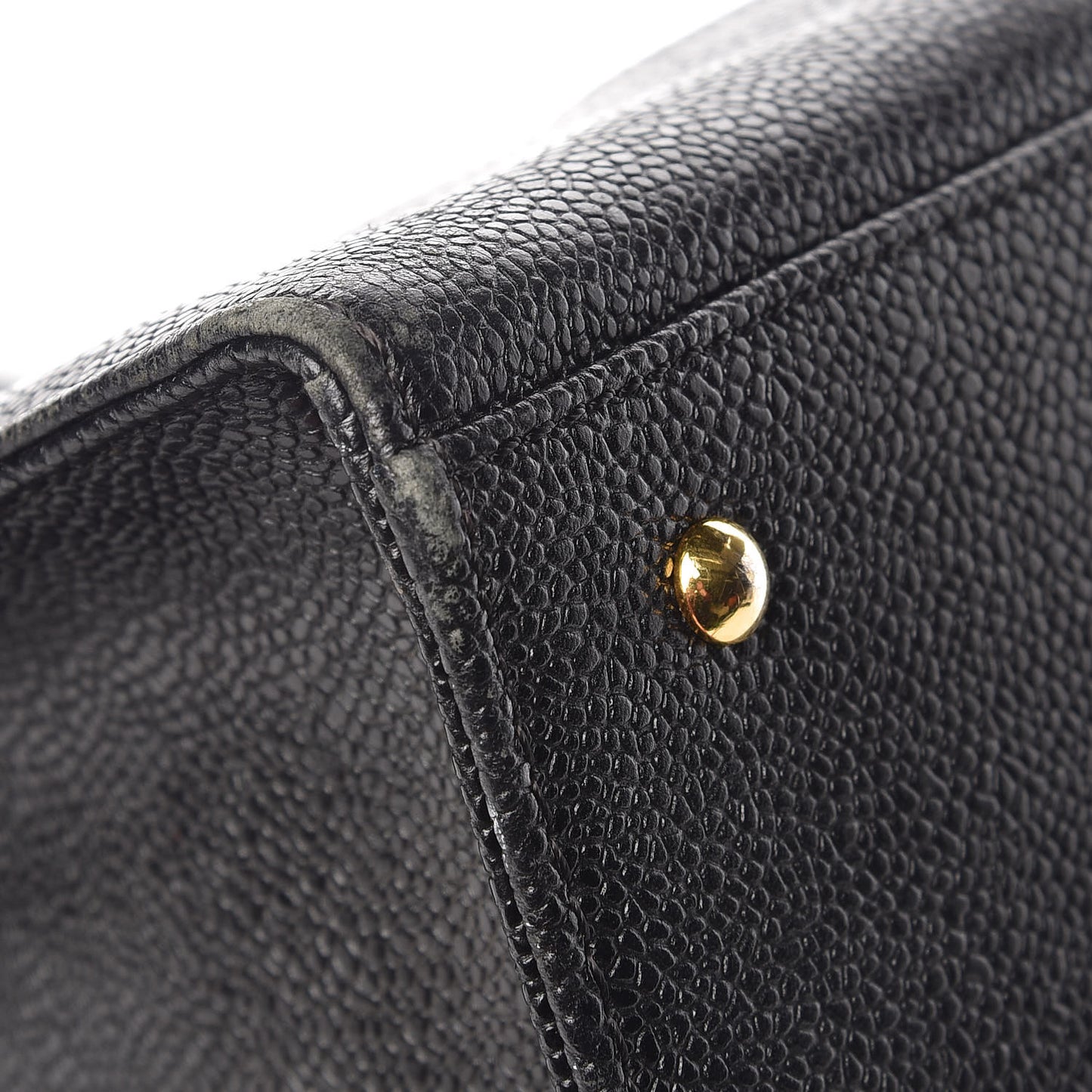 Caviar Large CC Shoulder Bag Black