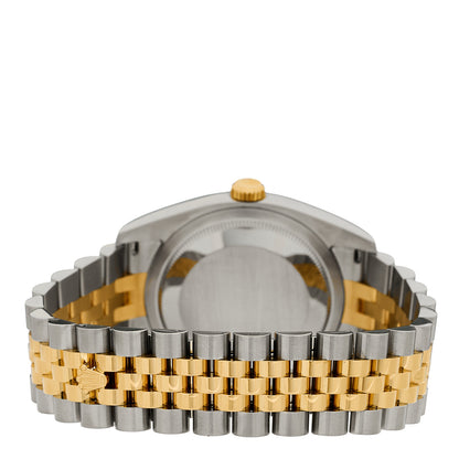 Rolex Stainless Steel 18K Yellow Gold 36mm Oyster Perpetual Datejust Watch Silver 116233 3 of 5