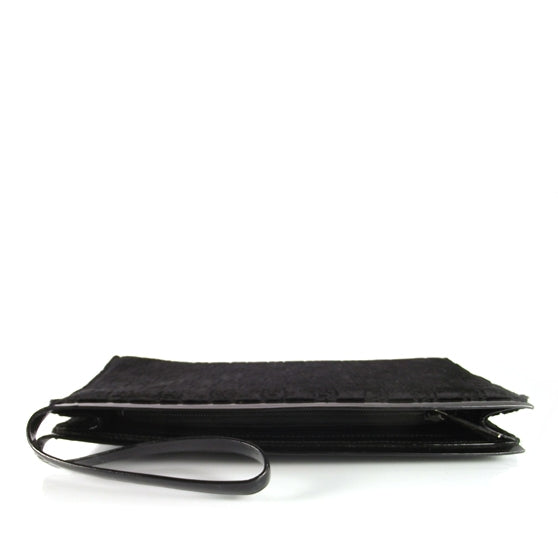 Guccissima Suede Evening Bag Black