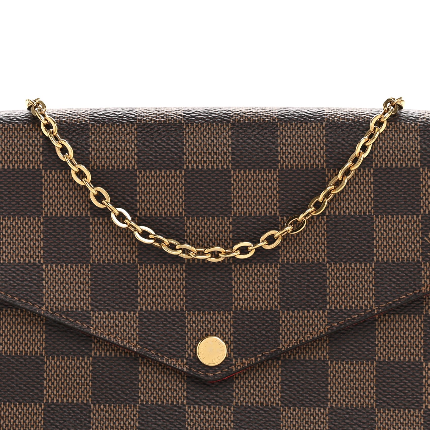 Damier Ebene Pochette Felicie Chain Wallet