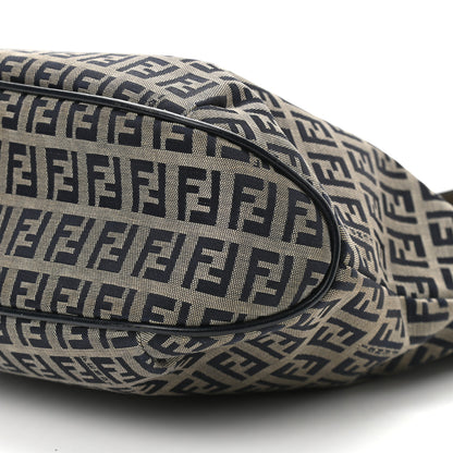 Fendi Zucchino Shopping Tote Navy 10 of 10