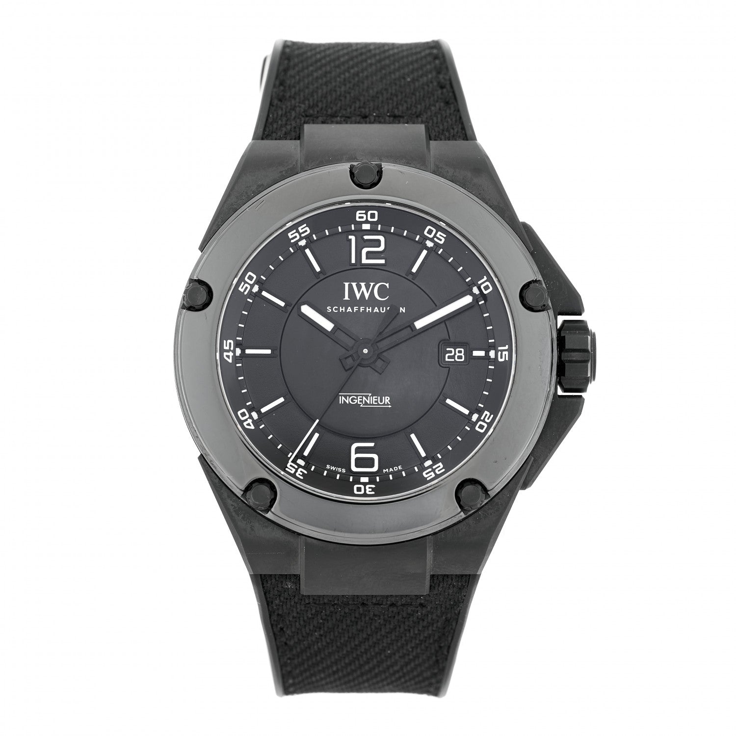IWC Ceramic Rubber 46mm Ingenieur AMG Black Series Automatic Watch Black IW322503 1 of 5