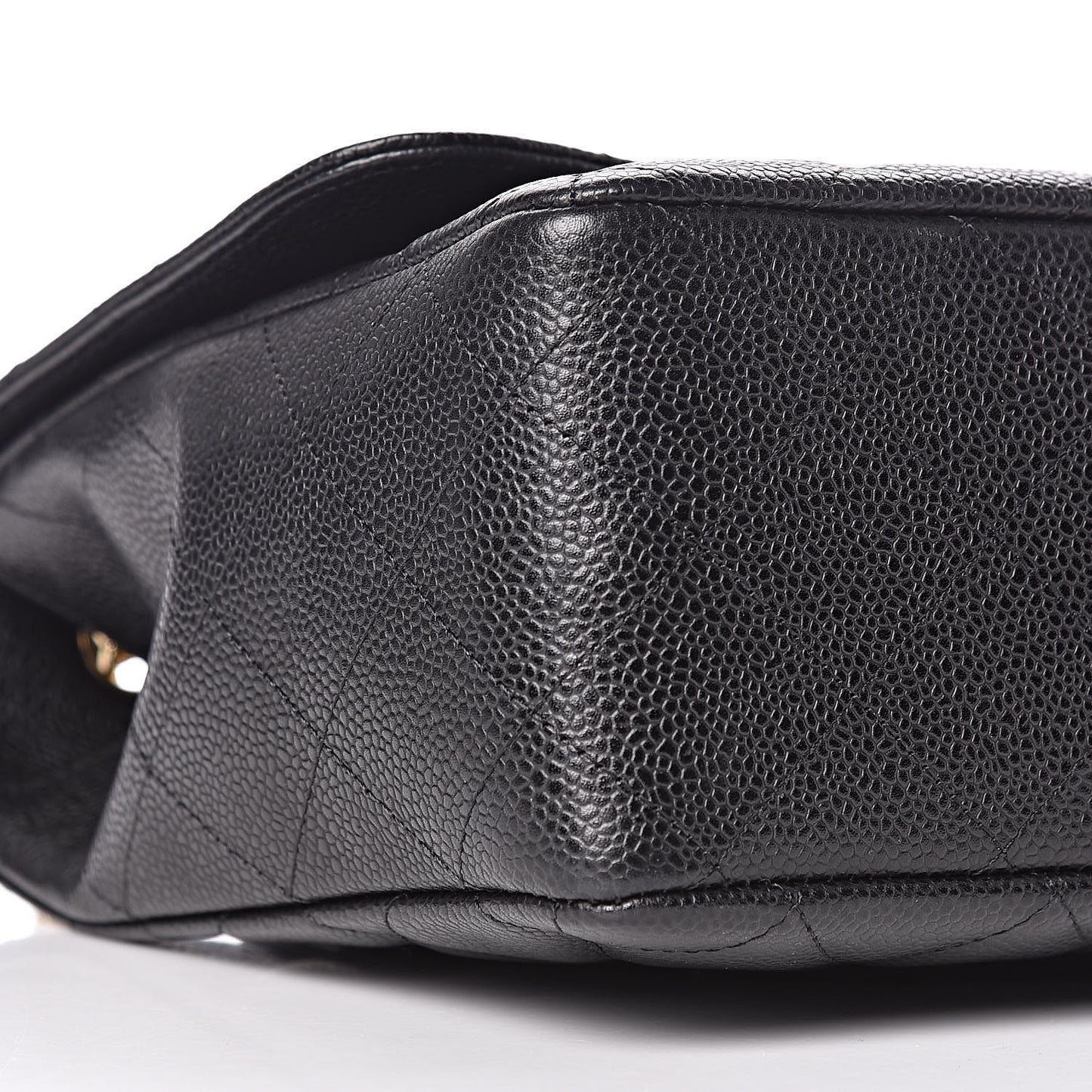 Caviar Quilted Jumbo Single Flap Black