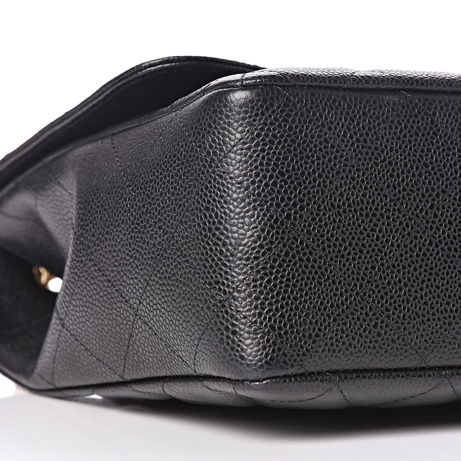 Chanel Caviar Quilted Jumbo Single Flap Black 10 of 12