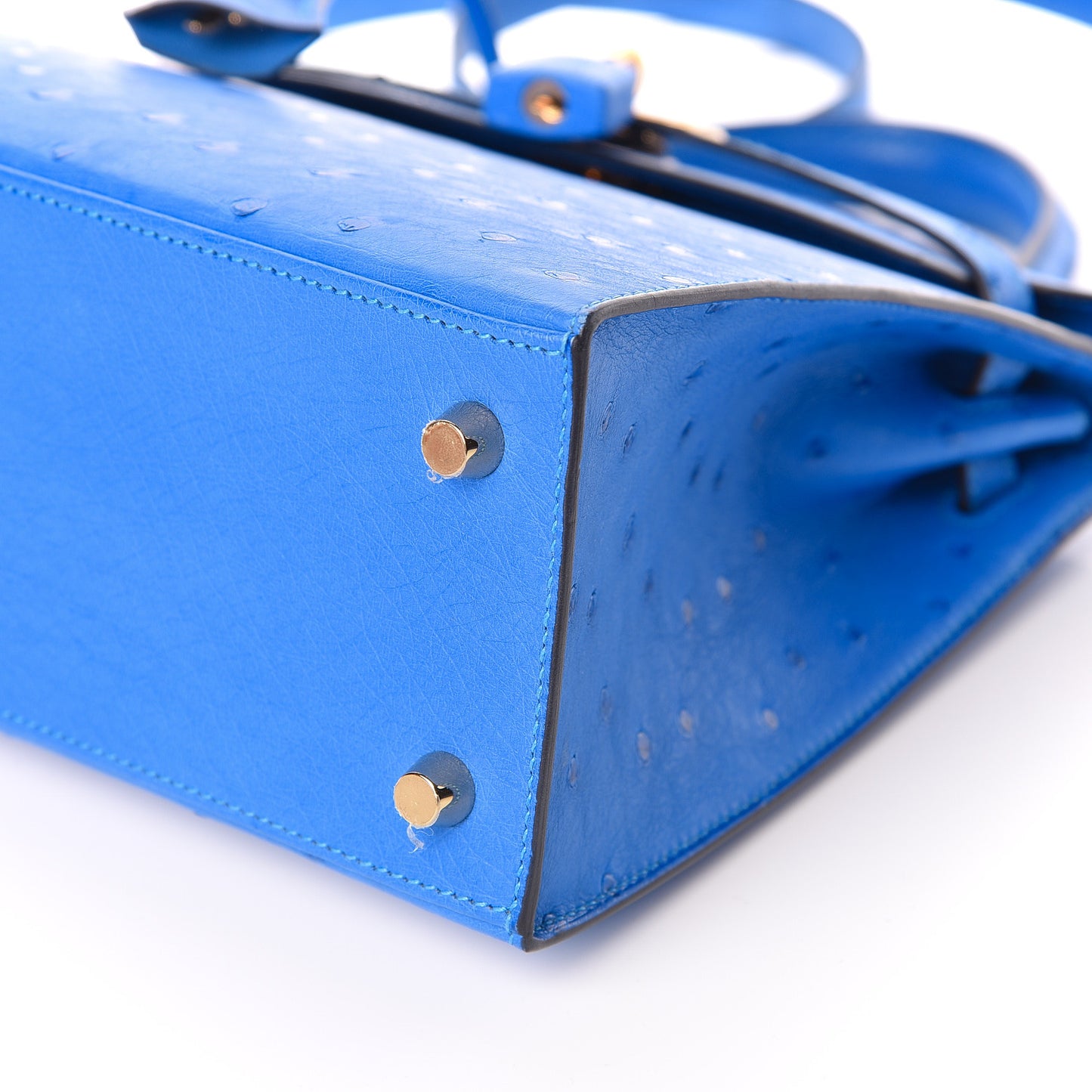 Ostrich Kelly Sellier 25 Bleuet