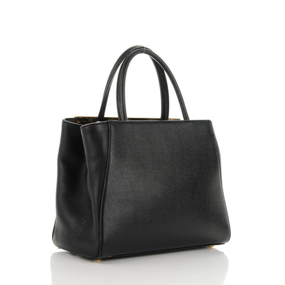 Fendi Vitello Elite Petite 2Jours Tote Black 3 of 8