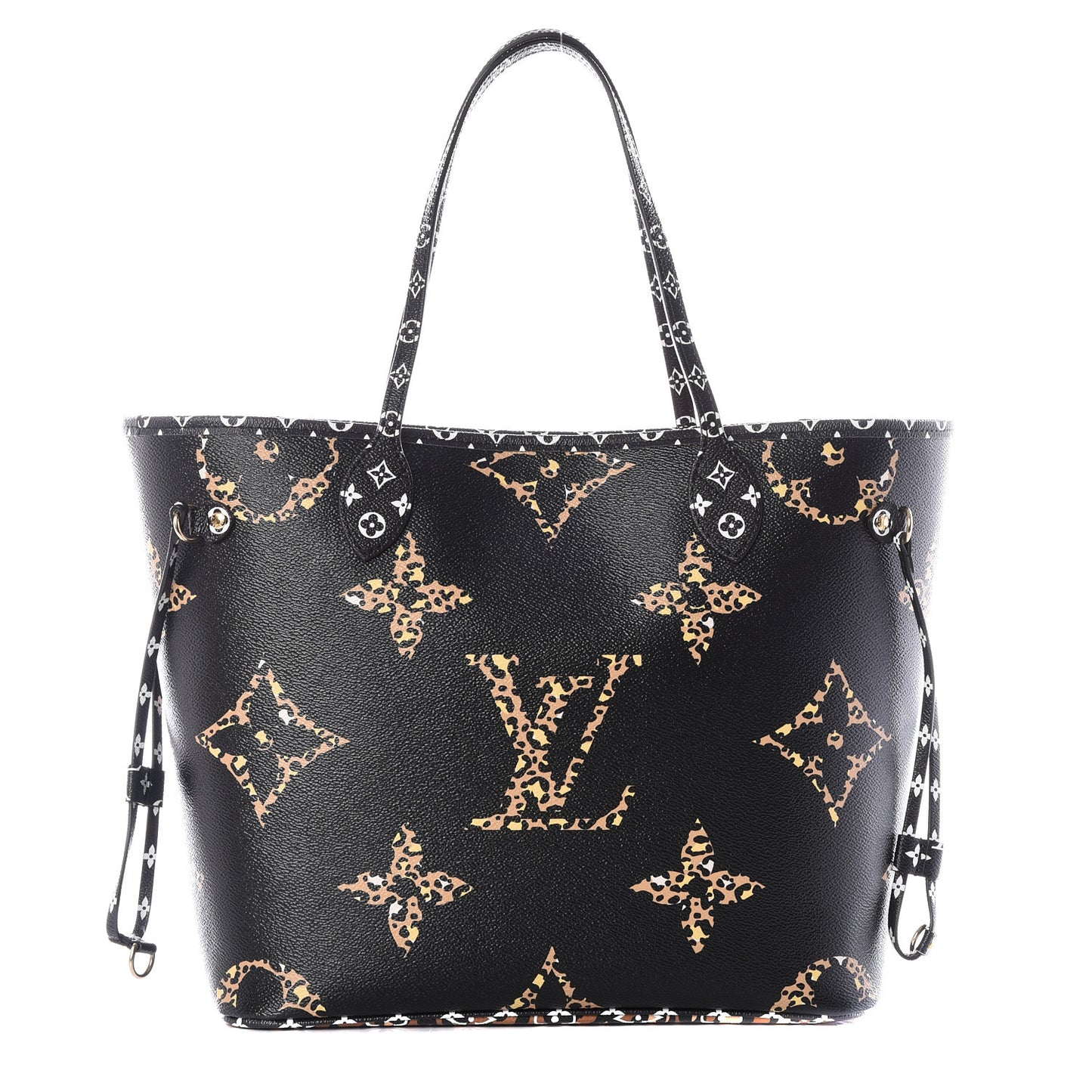 Monogram Giant Jungle Neverfull MM Black