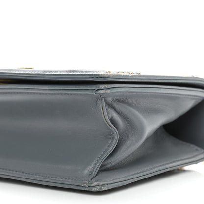 Christian Dior Calfskin Studded Small Diorama Flap Bag Grey 9 of 13