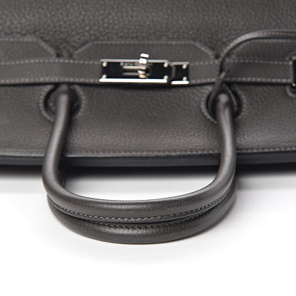 Hermes Taurillon Clemence Birkin 35 Graphite 30 of 37