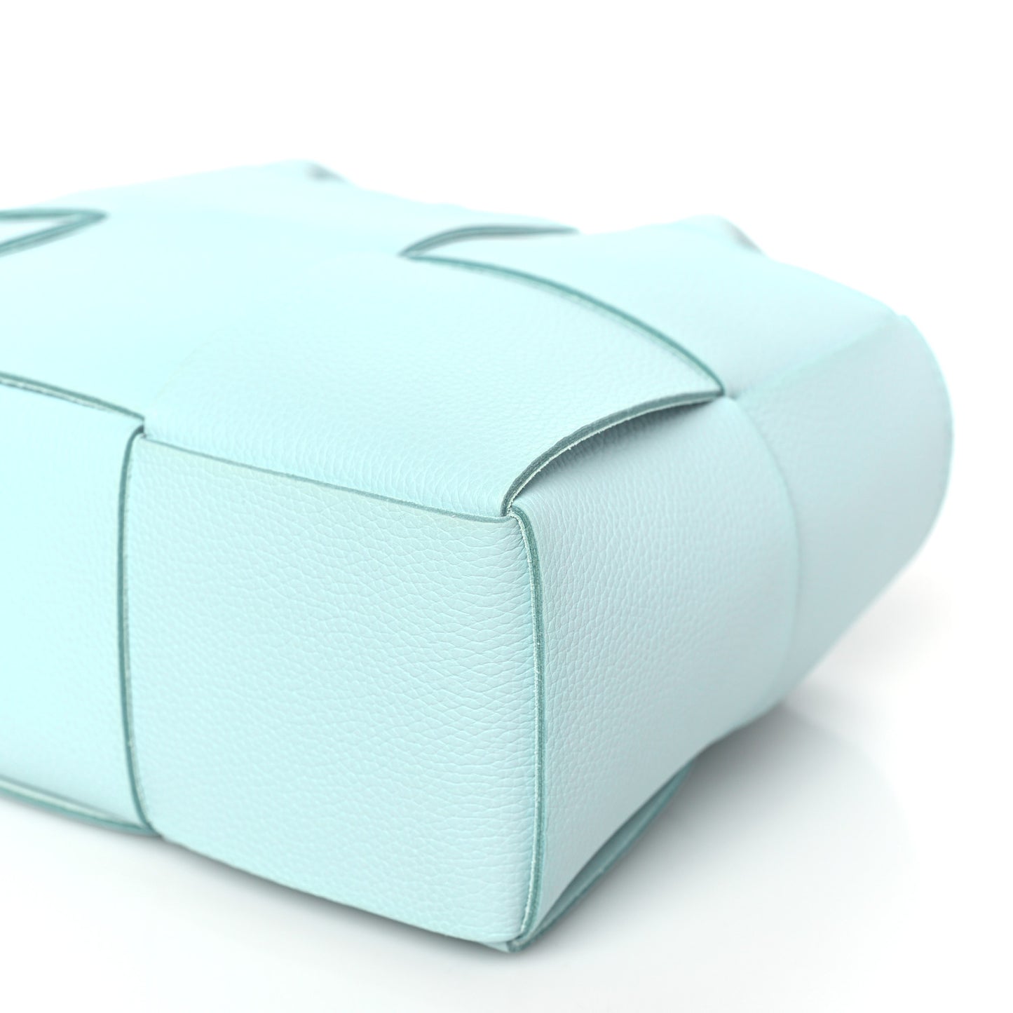 Nappa Intrecciato Mini Arco Tote Ice