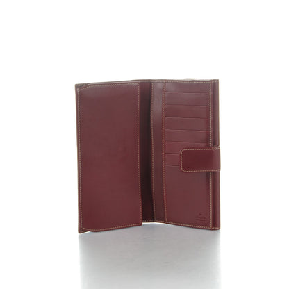 Gucci Calfskin Suede Britt Continental Flap Wallet Dark Red 5 of 8
