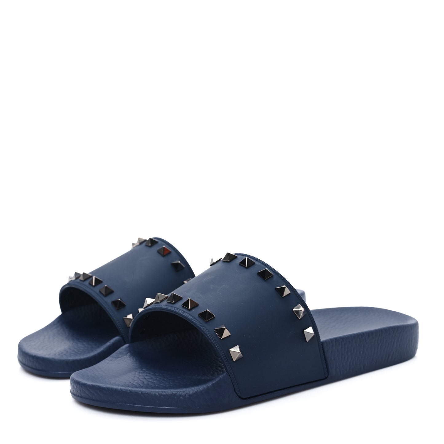Rubber Rockstud Slide Sandals 41 Marine